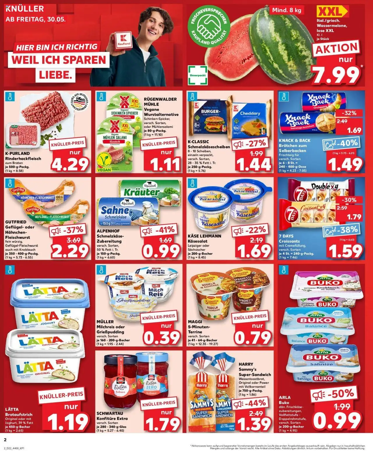 Kaufland prospekt Berlin	 - gültig ab dem 29.05.2025 | Seite: 2 | Produkte: Milch, Pudding, Wassermelone, Reis