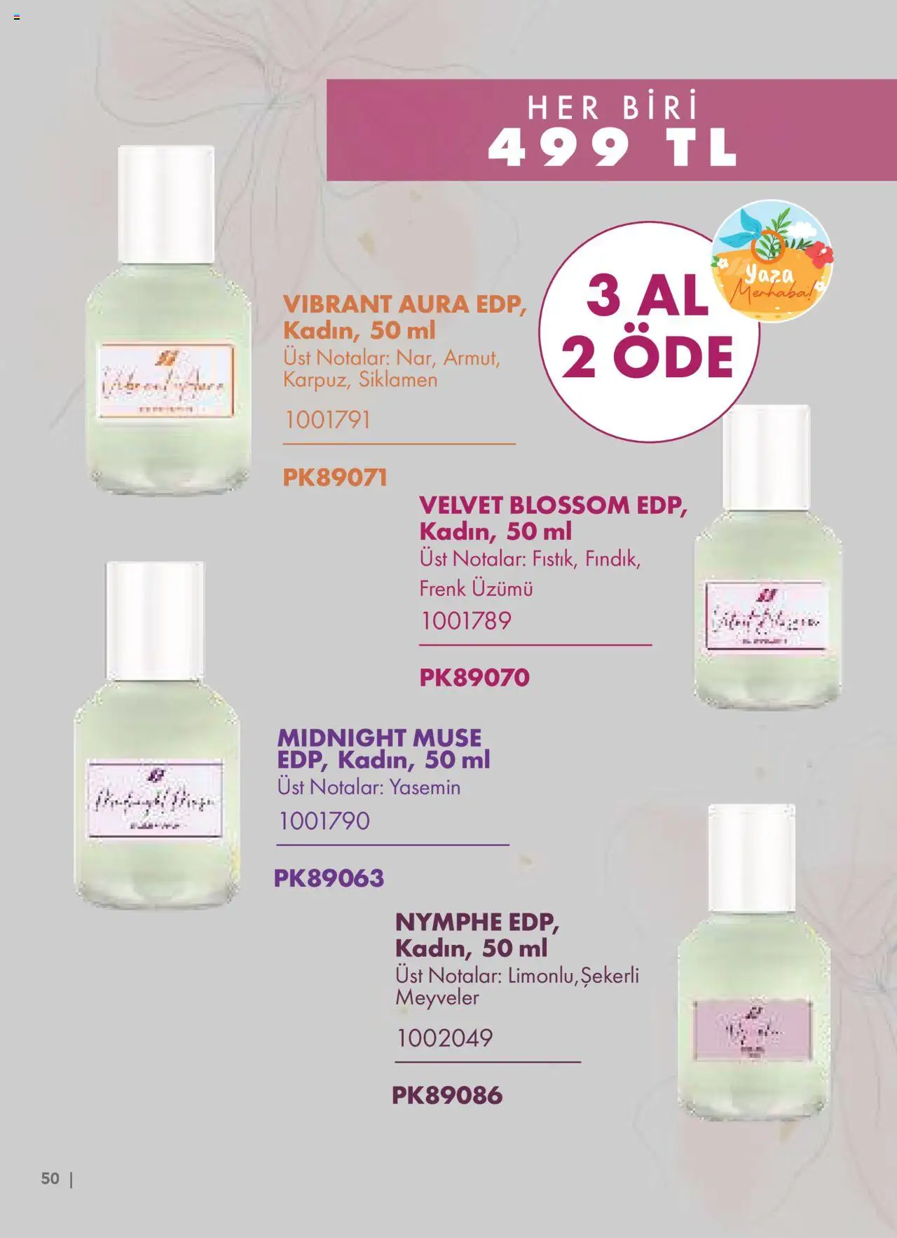 Farmasi Katalog - 01.06.2025 tarihinden itibaren geçerlidir | Sayfa: 50 | Ürünler: Frenk üzümü, Yasemin