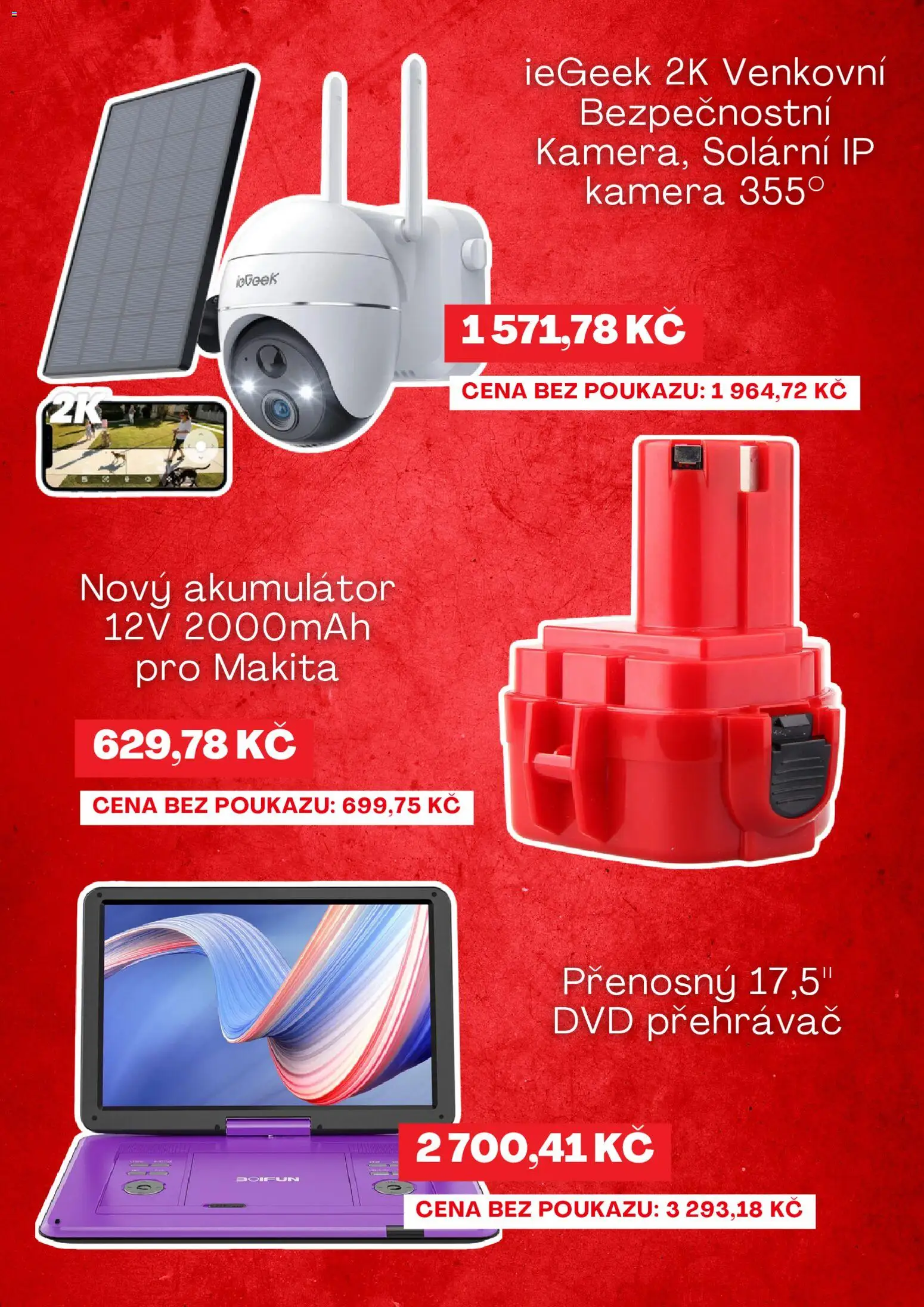 Kaufland Black Friday od 12.11.2025 | Strana: 3 | Produkty: Makita, Přehrávač, Kamera, DVD