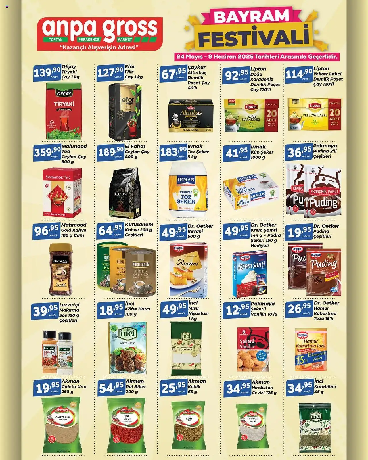 Anpa Gross Katalog - 24.05.2025 tarihinden itibaren geçerlidir | Sayfa: 7 | Ürünler: Krem, Pudra, Karabiber, Toz şeker