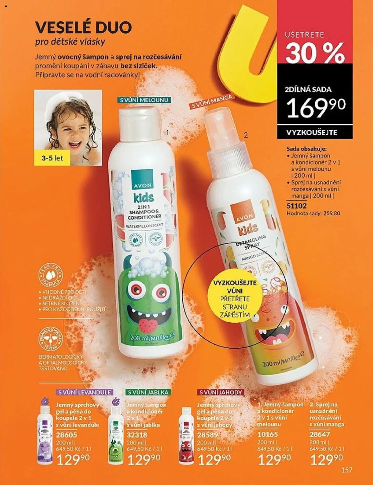 Avon Katalog 04/2026 od 01.04.2026 | Strana: 157 | Produkty: Jablka, Jahody, Šampon, Kondicionér