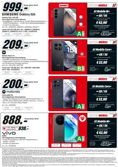 Media Markt Angebote ab 22.03.2026 gültig | Seite: 11 | Produkte: Smartphone, Samsung