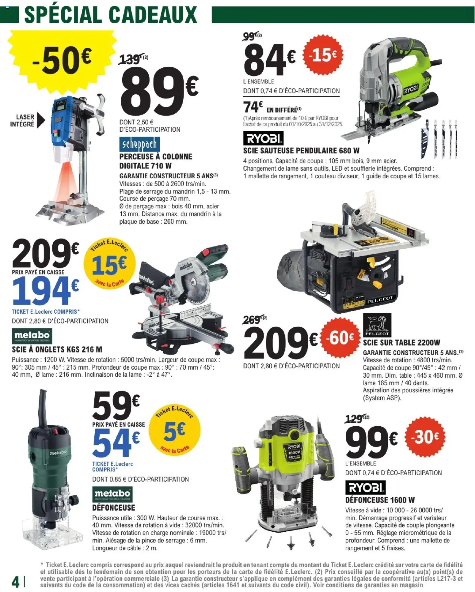 {H1} | Page: 4 | Produits: Câble, Base, Scie sauteuse, Table