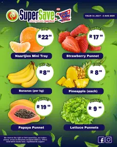 Preview of Super Save specials valid from 31.07.2025