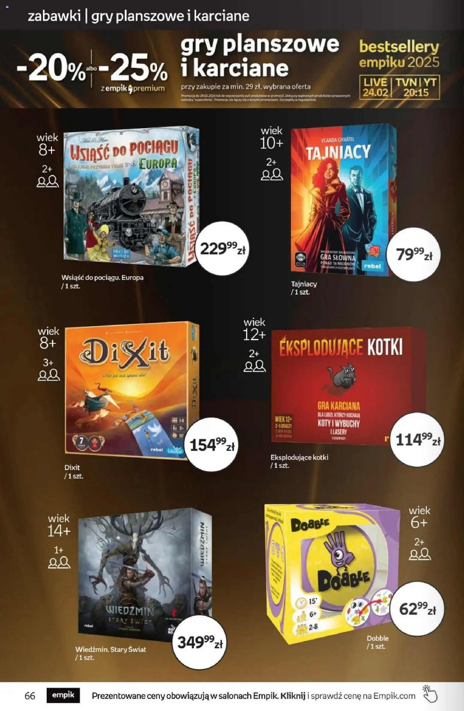 Empik promocje od 11.02.2026 | Strona: 66 | Produkty: Gra, Gry
