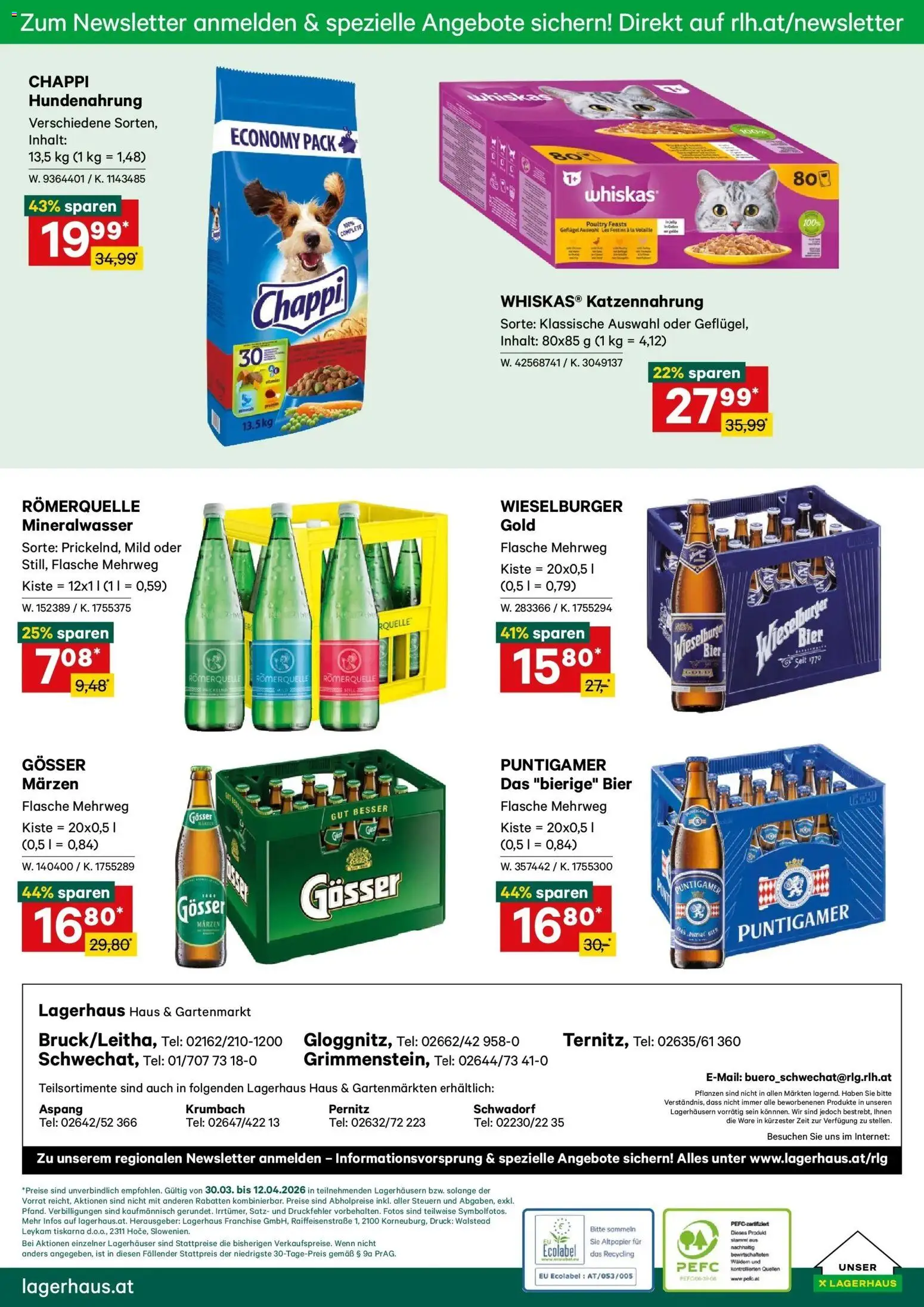 Lagerhaus Wochen Angebote gültig ab 30.03.2026 | Seite: 6 | Produkte: Bier