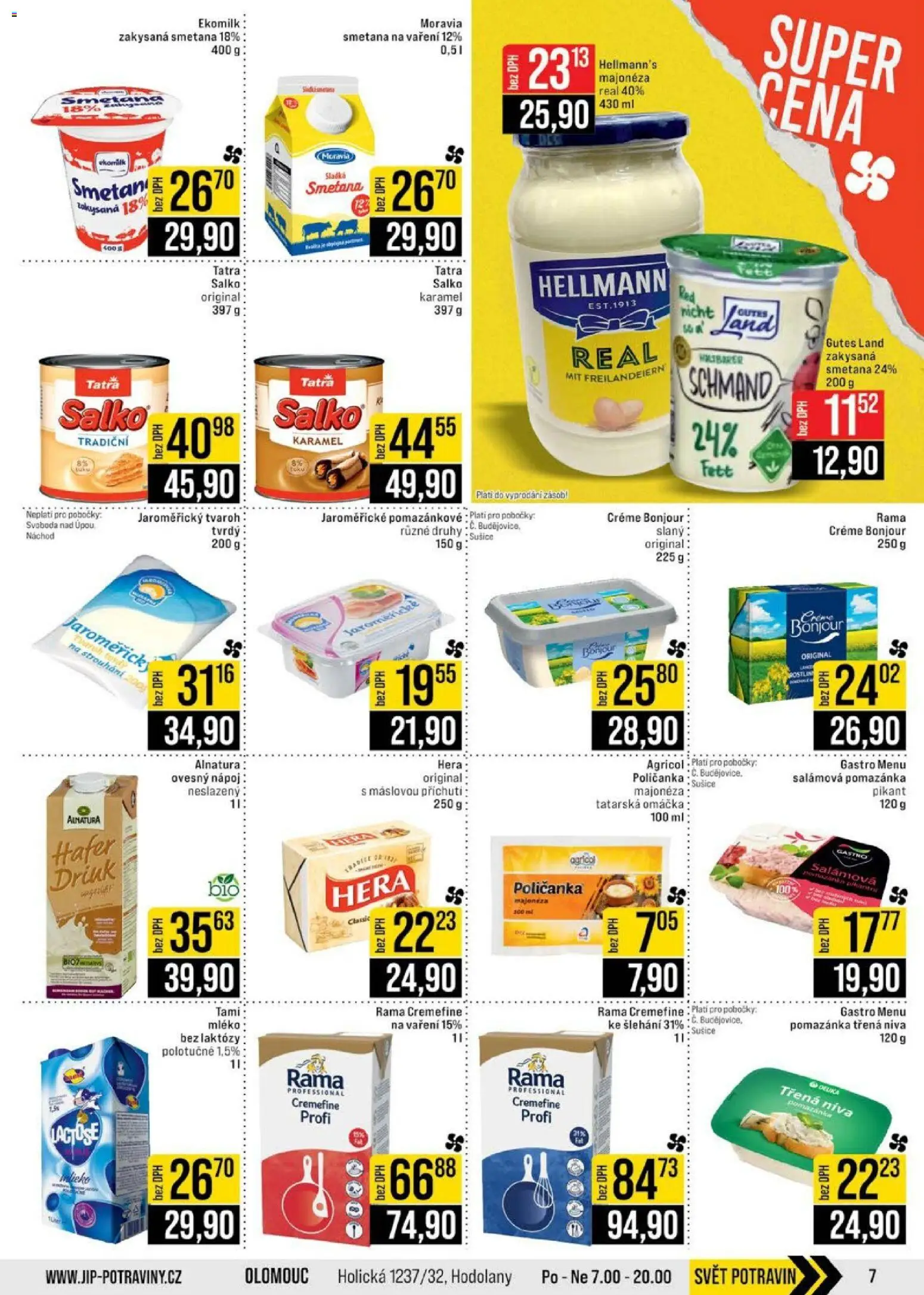 Jip leták - Cash & Carry od 11.03.2026 | Strana: 7 | Produkty: Ovesný nápoj, Hellmann's, Pomazánka, Majonéza