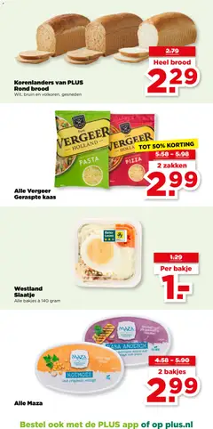 Alle Vergeer Geraspte kaas, Geraspte kaas voor pasta en pizza - Voorbeeld van een folder van Plus, geldig van 04.03.2026 | Pagina: 23