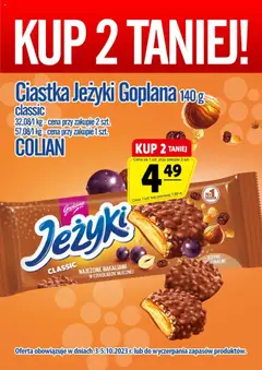 Pogląd oferty "Prim Market Promocja - Ciastka Jeżyki Classic" - ważna od 03.10.2025