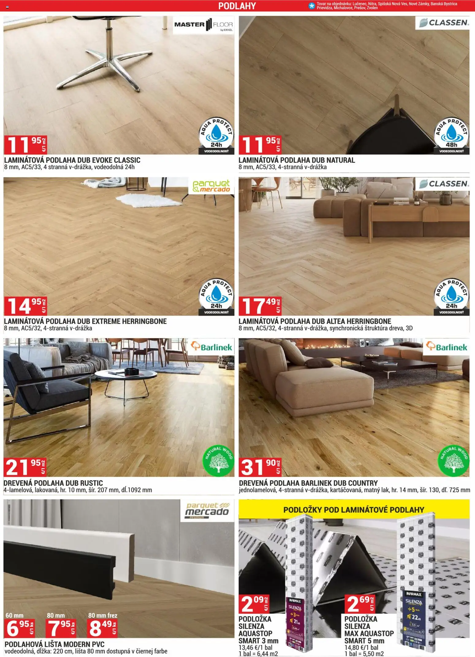 Nové Merkury Market akcie – leták je platný od 01.11.2025 | Strana: 17 | Produkty: Podlaha, Laminátová podlaha