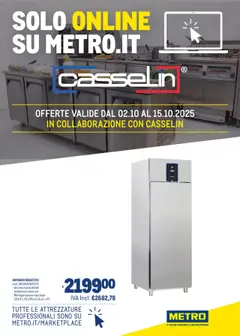 Anteprima del volantino Metro Solo Online Su Metro.it - Speciale Casselin catalogo valido a partire dal 02.10.2025
