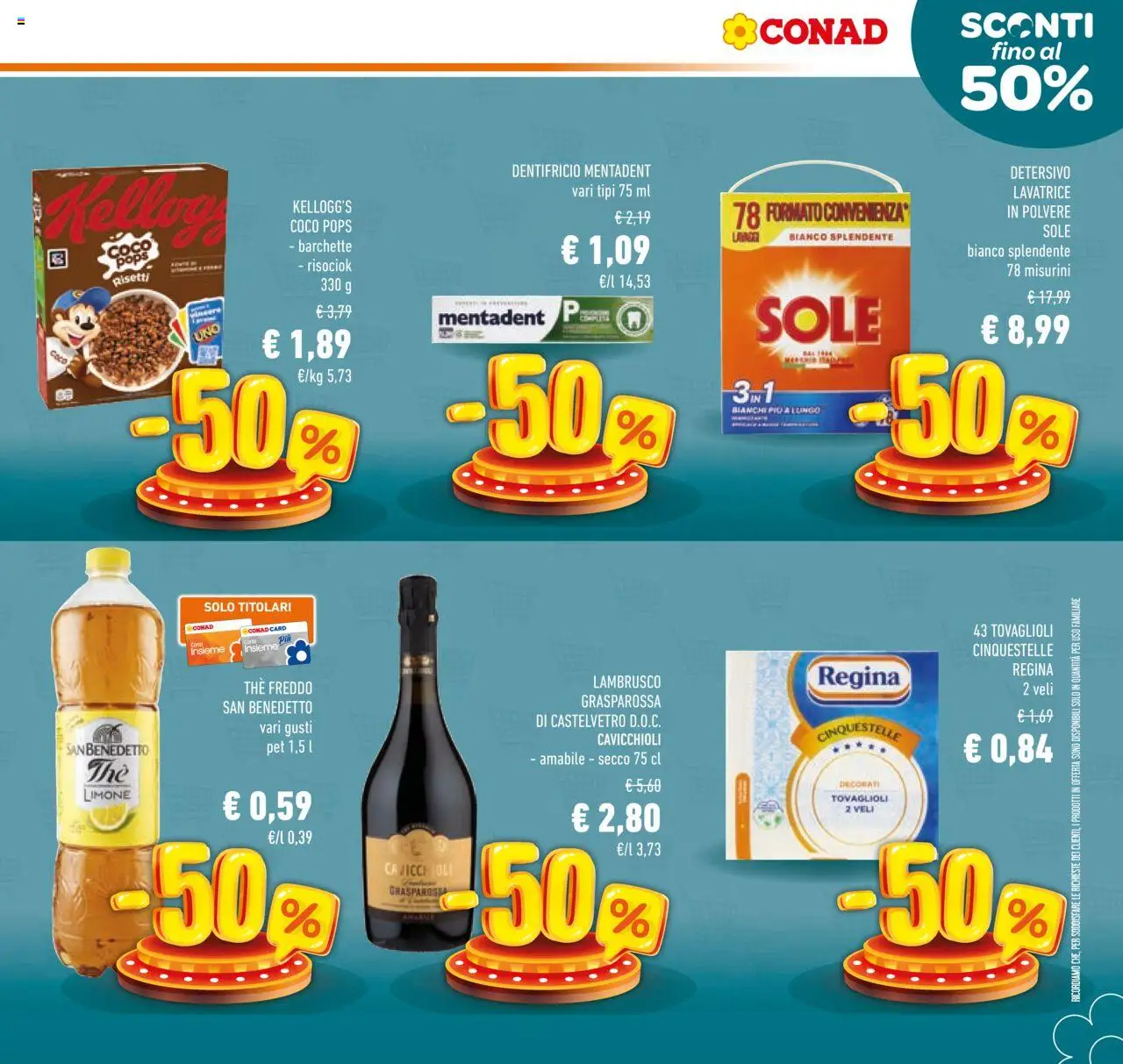 Volantino Conad del 22.10.2025 | Pagina: 15 | Prodotti: Dentifricio, Limone, Lavatrice, The