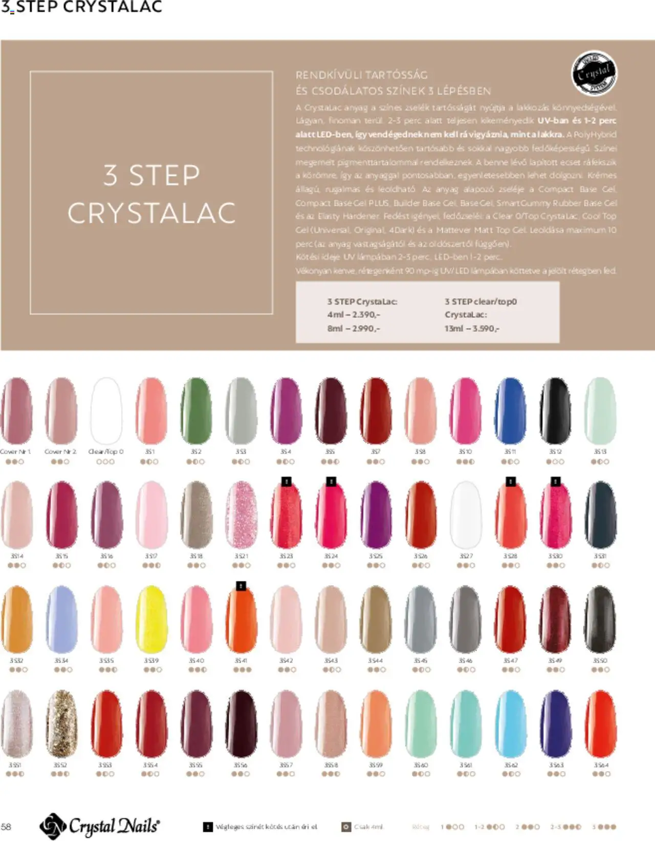 Crystal Nails akciós ujság - amely érvényes a következő dátumtól: 01.03.2025 | Oldal: 58 | Termékek: Alapozó, Ecset