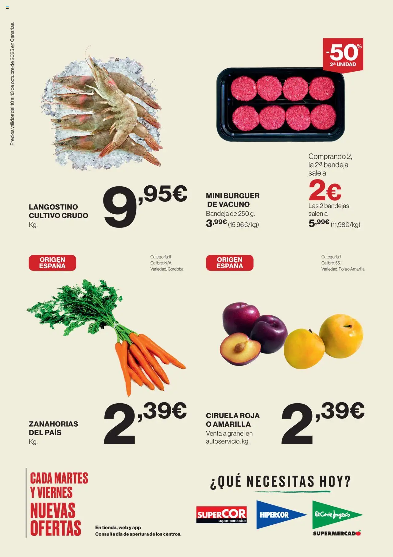 Supercor Canarias │ válido desde el 10.10.2025 | Página: 2 | Productos: Bandeja, Langostino