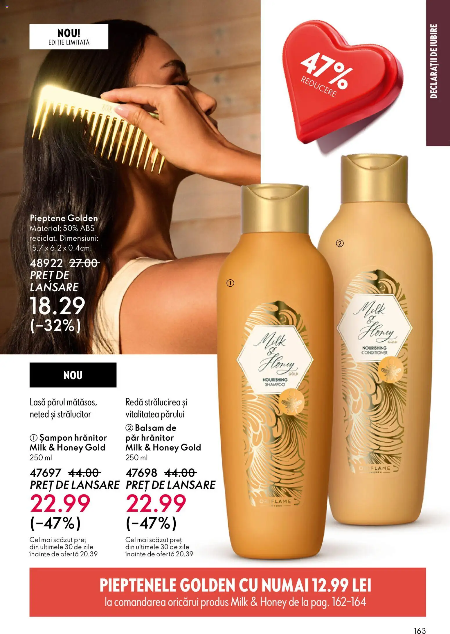 Noul catalog Oriflame – valabil de la 21.01.2026 | Pagină: 163 | Produse: Pieptene, Șampon, Balsam