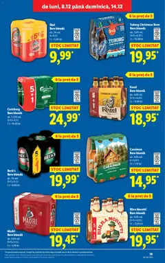 Ofertele Lidl valabile de la 08.12.2025 | Pagină: 19 | Produse: Bere