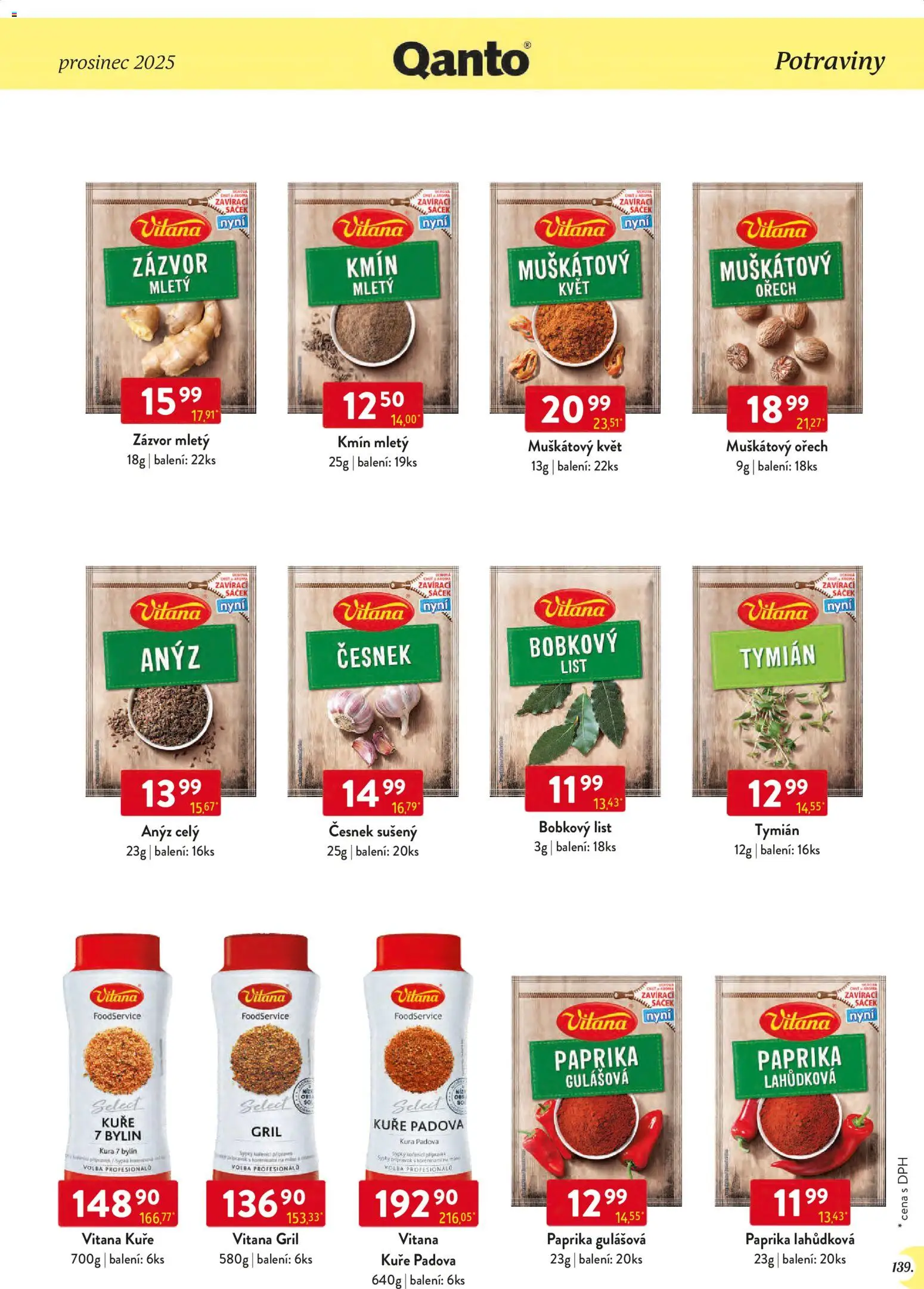 Astur & Qanto leták - Velkoobchod 12/2025 od 01.12.2025 | Strana: 139 | Produkty: Gril, Zázvor, Potraviny, Kuře
