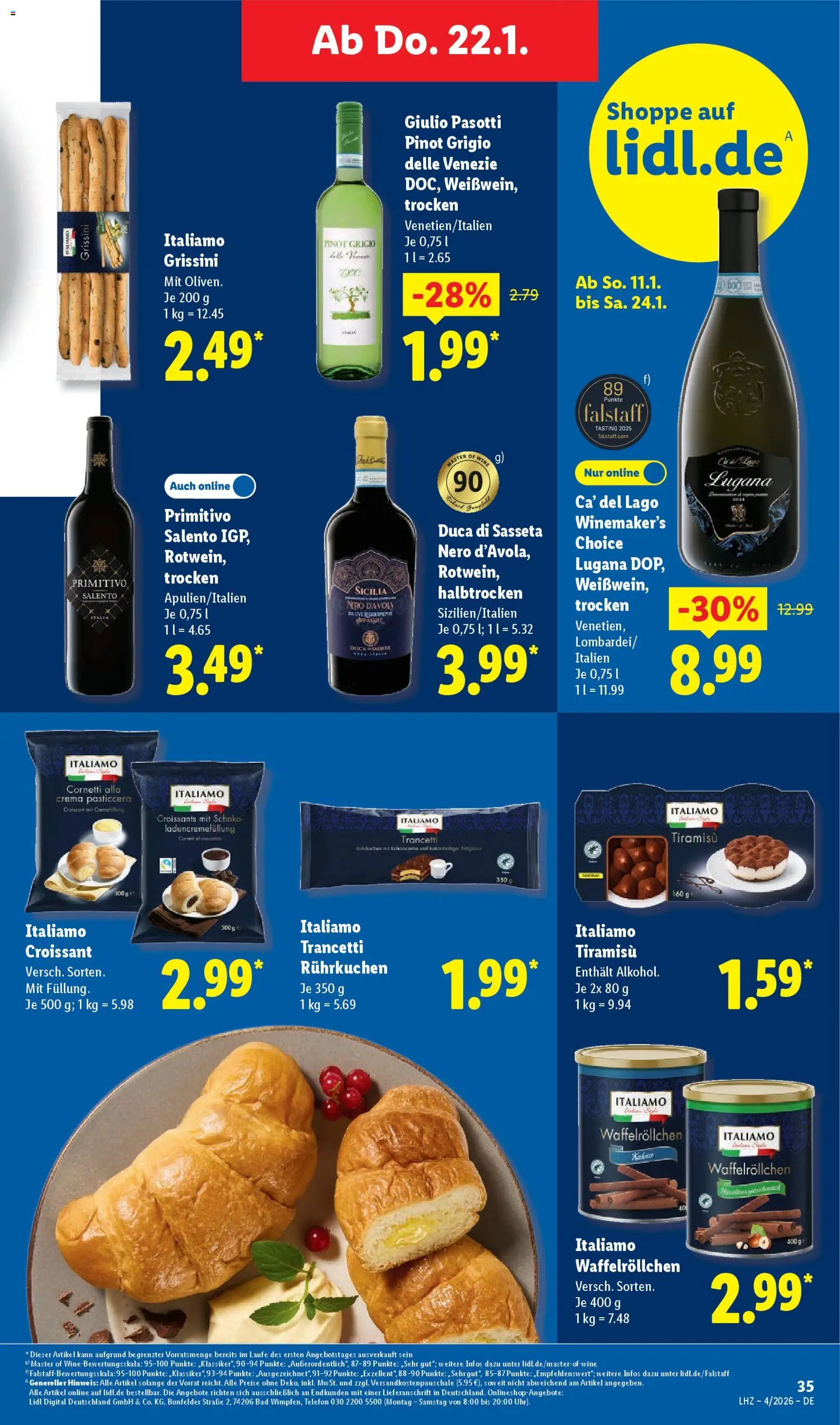Lidl Prospekt Düsseldorf – gültig ab 19.01.2026 | Seite: 49 | Produkte: Bad, Croissant, Telefon