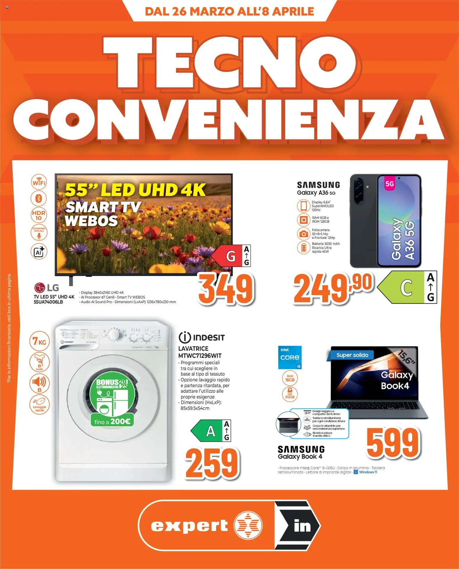 Volantino Ipercoop del 26.03.2026 | Pagina: 1 | Prodotti: Samsung Galaxy, smart TV, Alluminio, Samsung
