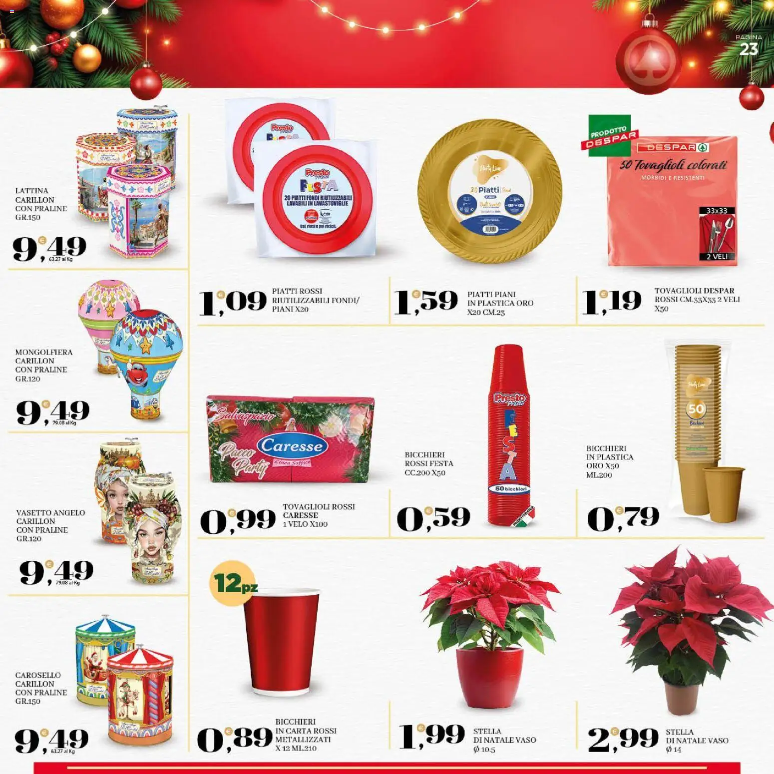 Volantino Interspar del 08.12.2025 | Pagina: 23 | Prodotti: Lavastoviglie, Vaso