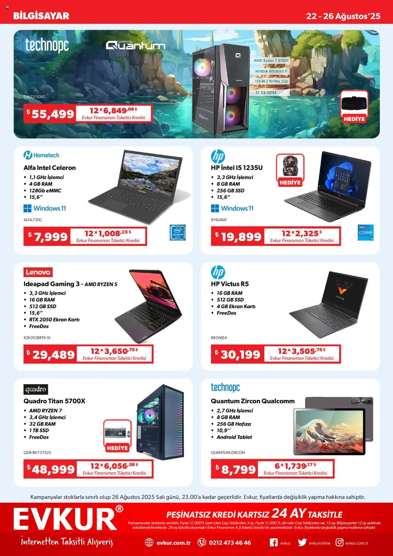Evkur Katalog - 22.08.2025 tarihinden itibaren geçerlidir | Sayfa: 5 | Ürünler: Tablet, Bilgisayar
