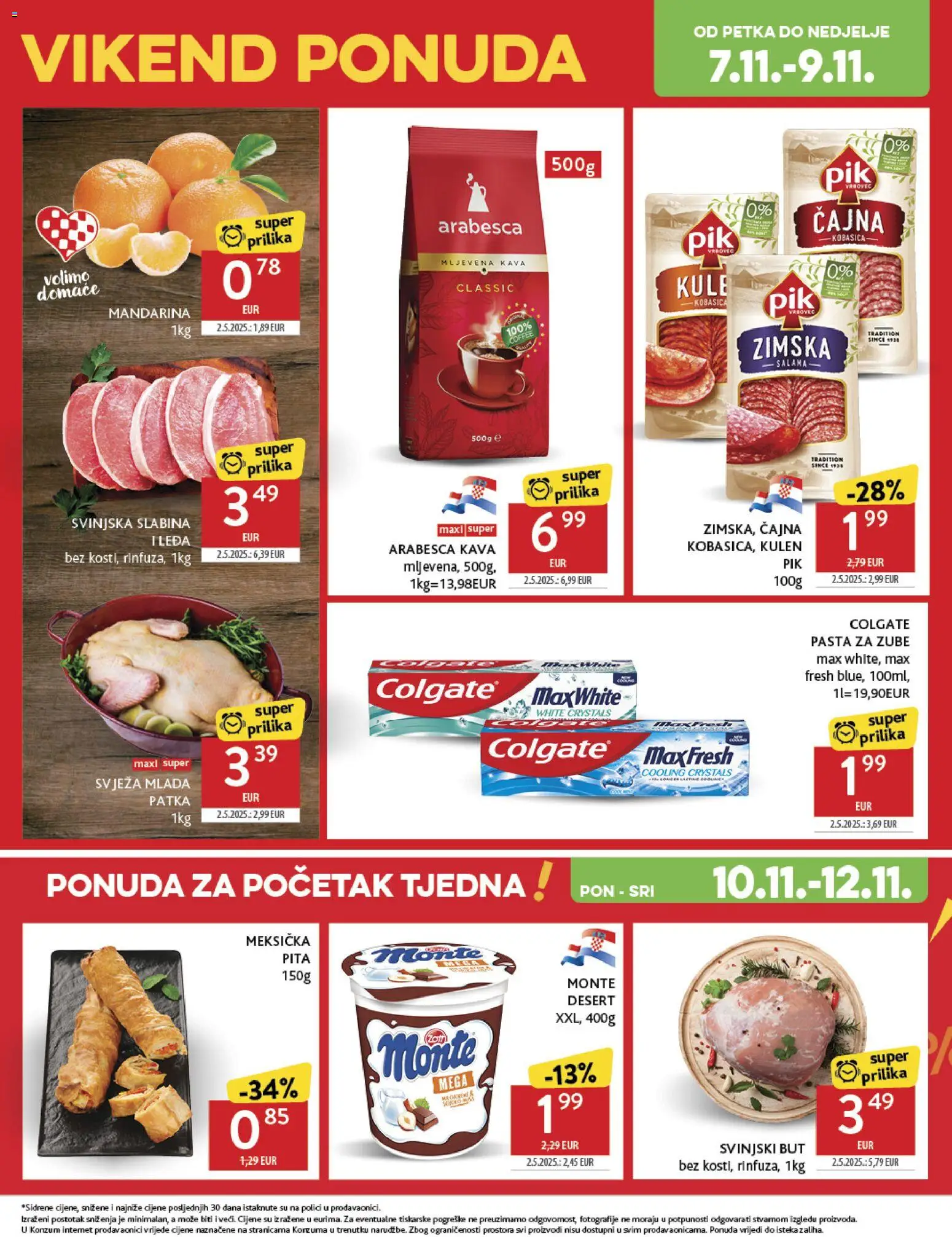 Konzum HR akciós ujság - amely érvényes a következő dátumtól: 05.11.2025 | Oldal: 44 | Termékek: Pita