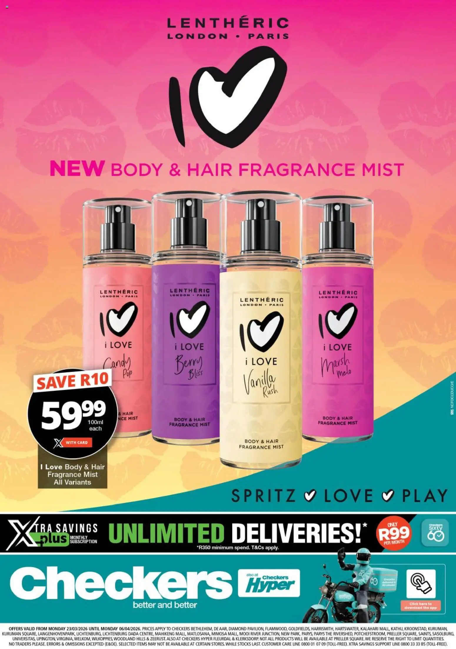 New Checkers catalogue – valid from 23.03.2026 | Page: 1 | Products: Fragrance