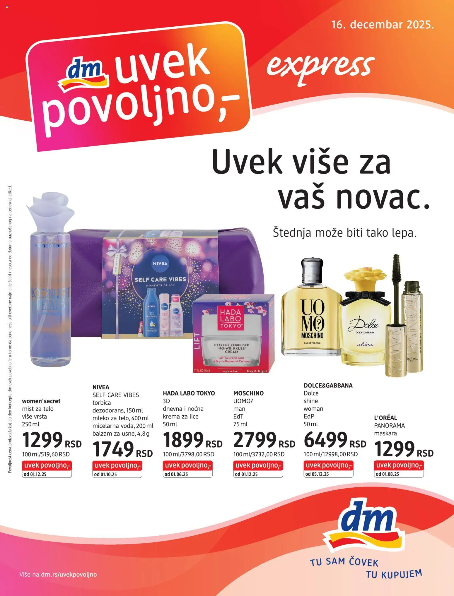 DM Drogerie katalog - važi od 01.12.2025 | Strana: 1 | Proizvode: Maskara, Balzam, Mleko, Krema