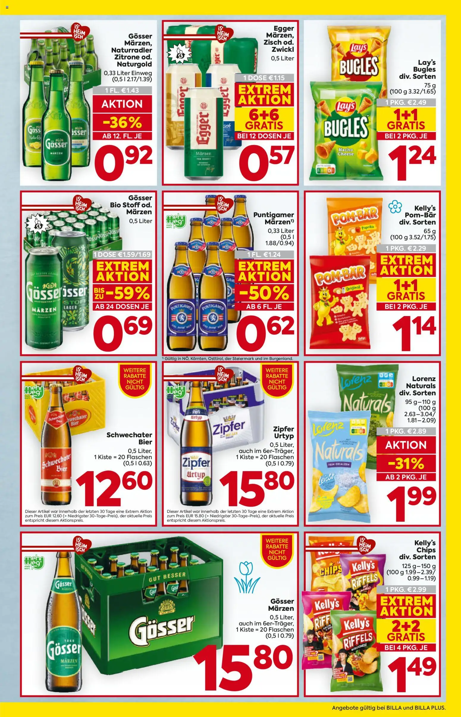 Billa Flugblatt - Steiermark gültig ab 26.02.2026 | Seite: 13 | Produkte: Chips, Zitrone, Bier