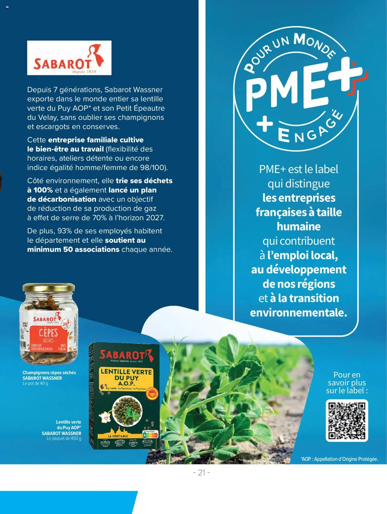 | Page: 21 | Produits: Salade, Escargots, Lentille