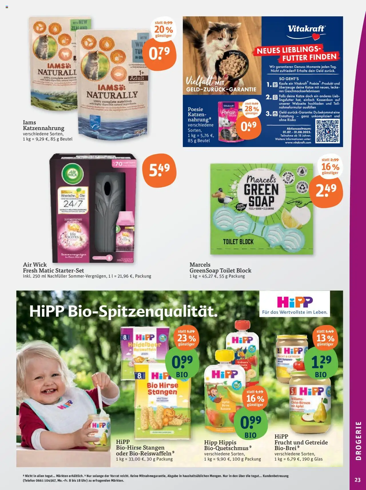 Tegut Prospekt - gültig ab dem 28.07.2025 | Seite: 25 | Produkte: Äpfel, Getreide, Telefon, Uhr