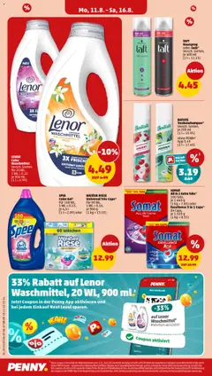 Penny Prospekt 	 - gültig ab dem 11.08.2025 | Seite: 16 | Produkte: Duft, Haarspray, Spee, Pfirsich