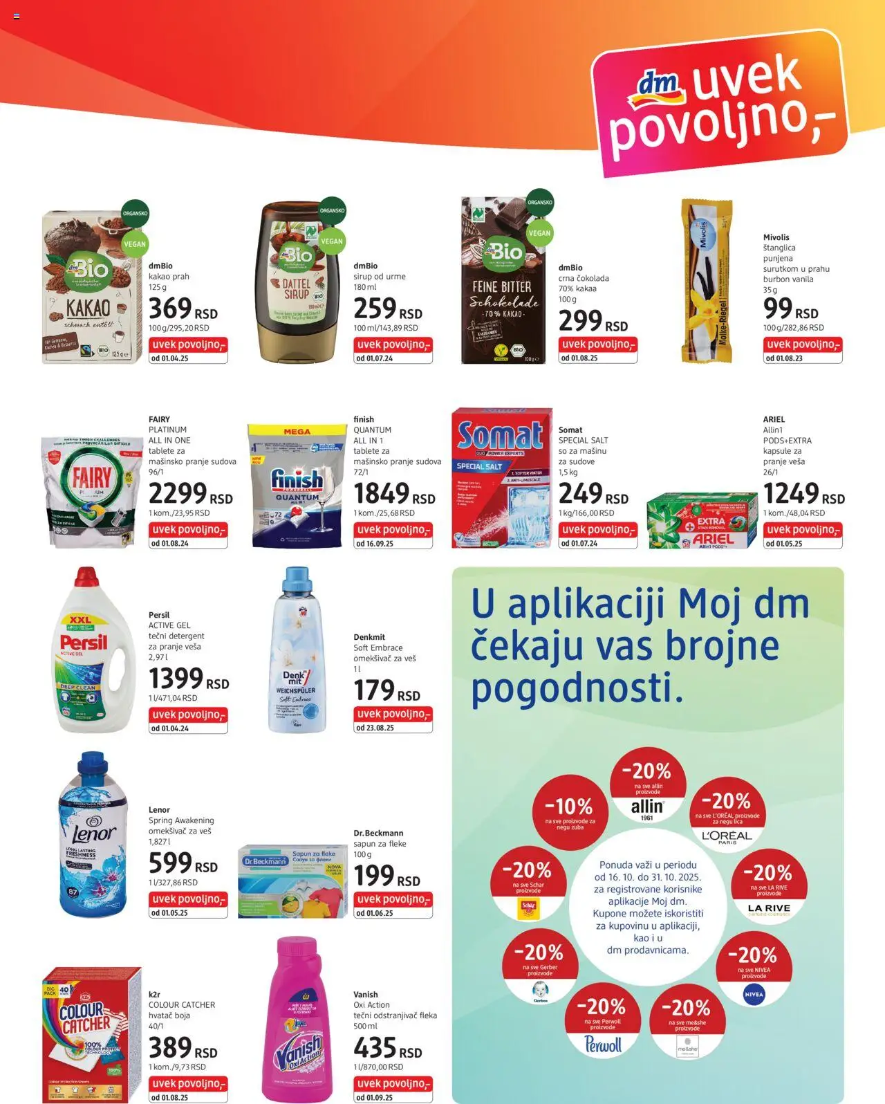 DM Drogerie katalog - važi od 16.10.2025 | Strana: 7 | Proizvode: Ariel, Nivea, Sirup, Sapun