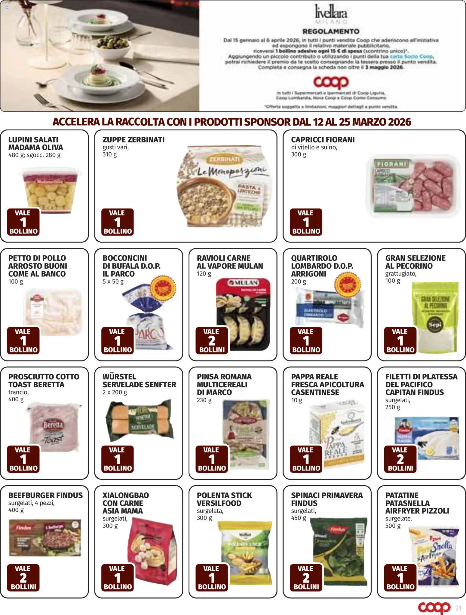 Volantino COOP del 12.03.2026 | Pagina: 21 | Prodotti: Prosciutto Cotto, Pollo, Prosciutto, Wurstel