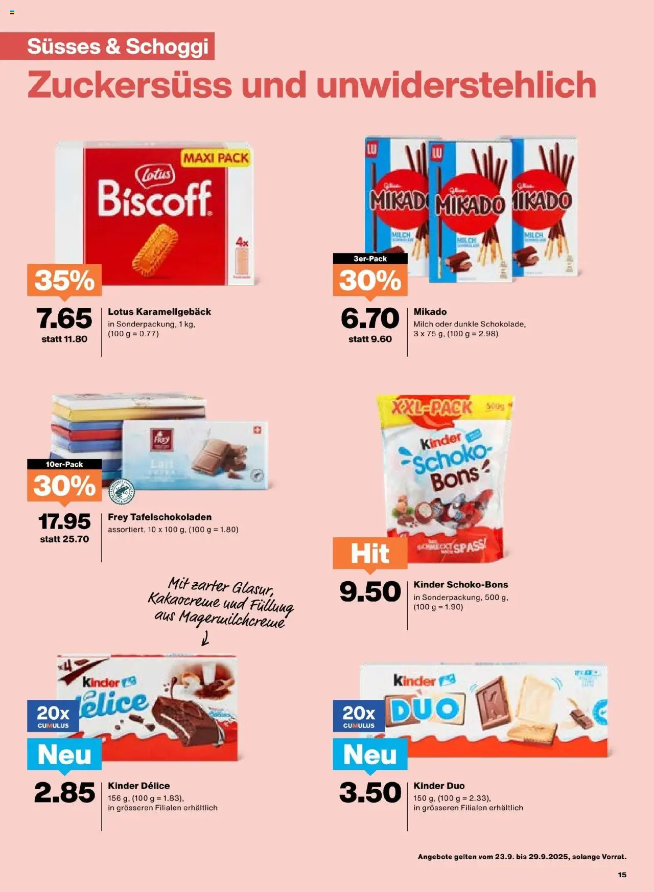 Migros Aktionen – gültig ab 23.09.2025 | Seite: 15 | Produkte: Milch