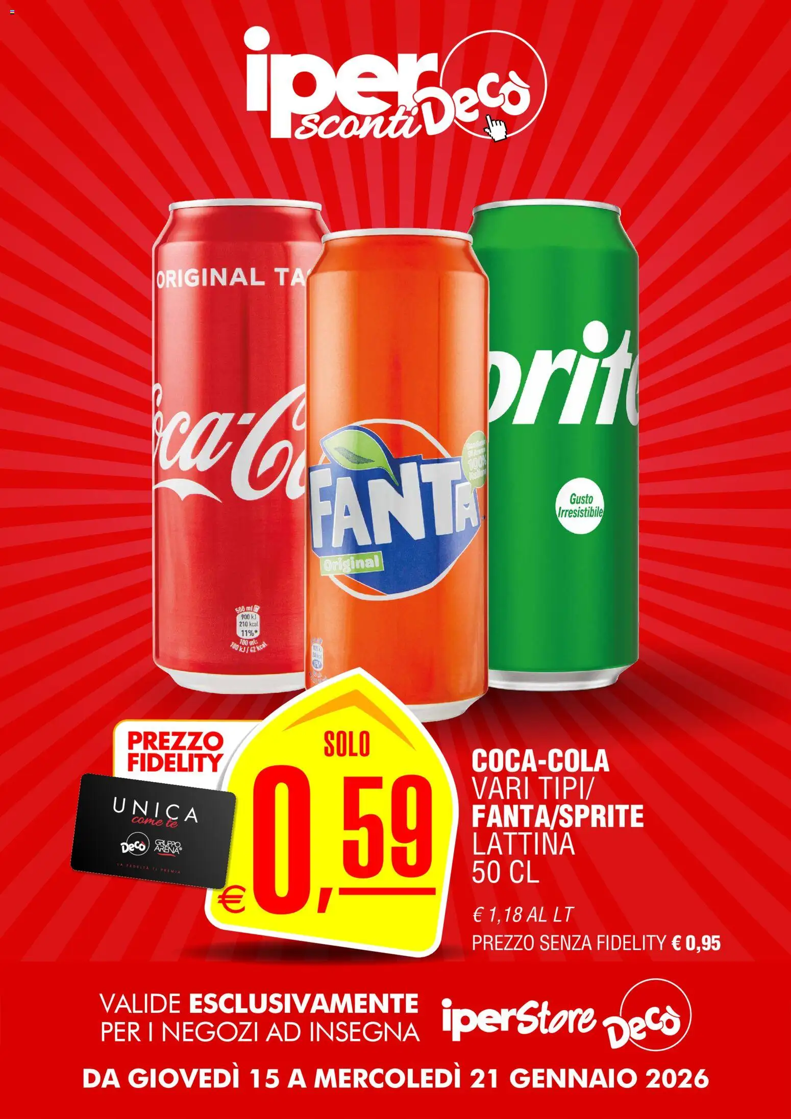 Volantino Decò del 15.01.2026 | Pagina: 8 | Prodotti: Tè, Fanta