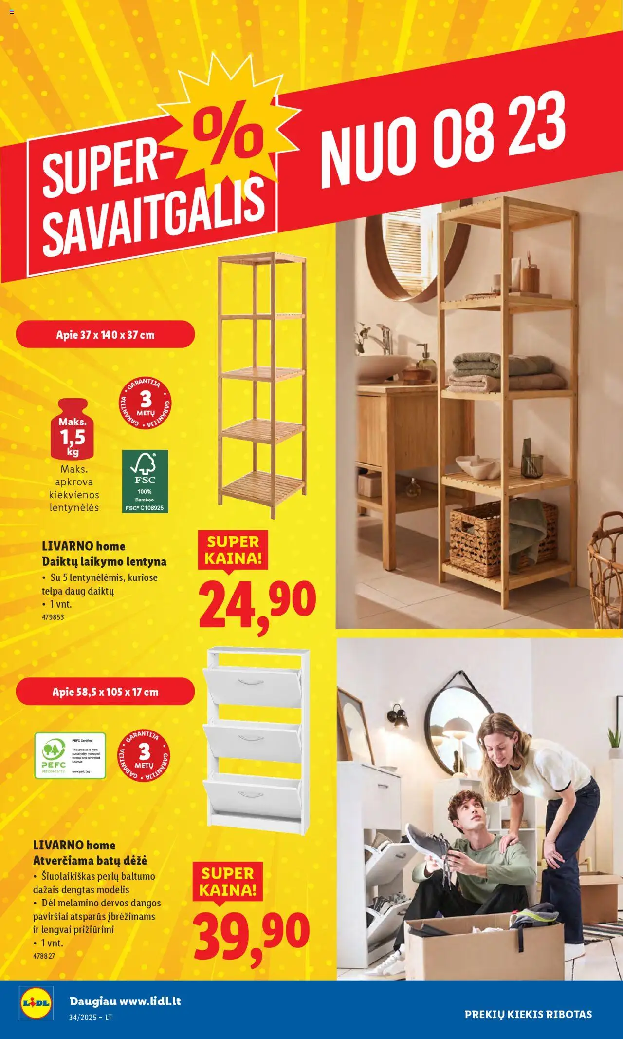 LIDL - Leidinys - Ne maisto prekių pasiūlymai│galioja nuo 18.08.2025 | Puslapis: 36 | Prekių: Lentyna, Dėžė
