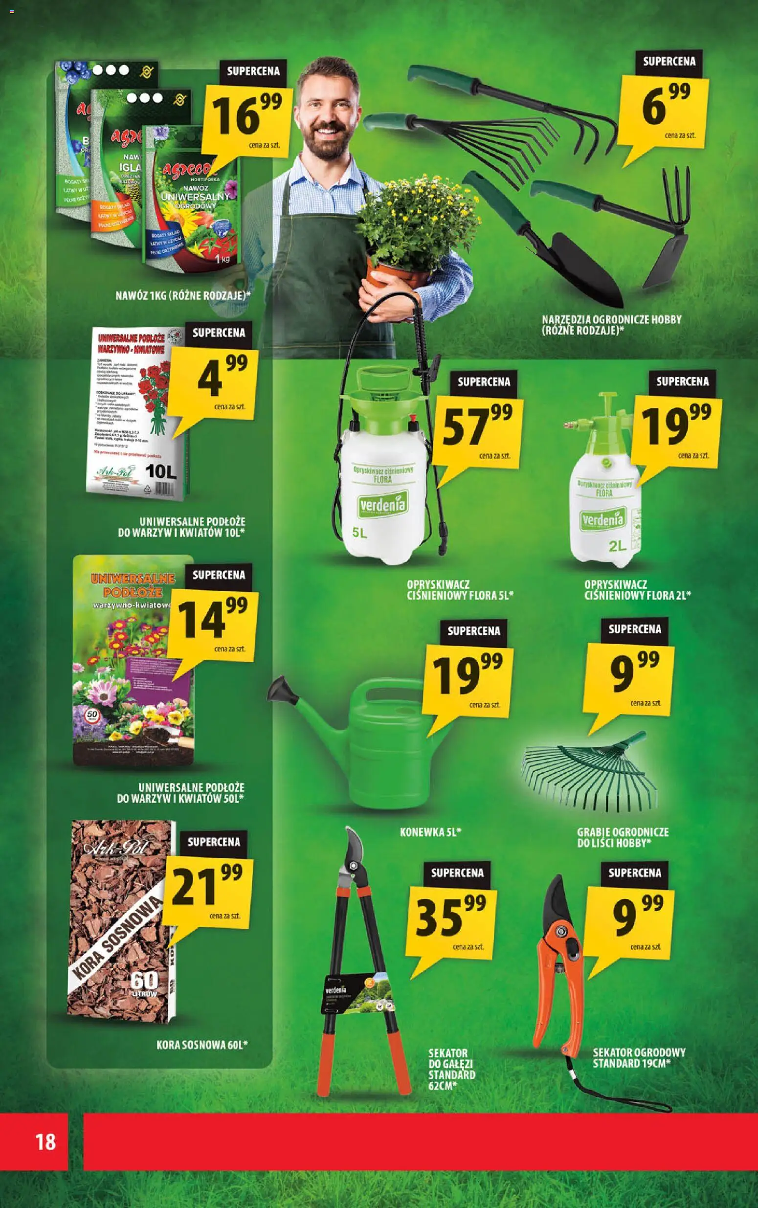 Arhelan gazetka od 08.04.2026 | Strona: 18 | Produkty: Opryskiwacz, Sekator
