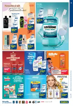 Náhled letáku Makro leták - Úklid od 24.09.2025 | Strana: 25 | Produkty: Voda, Balzám na vlasy, Gillette Fusion5, Šampon