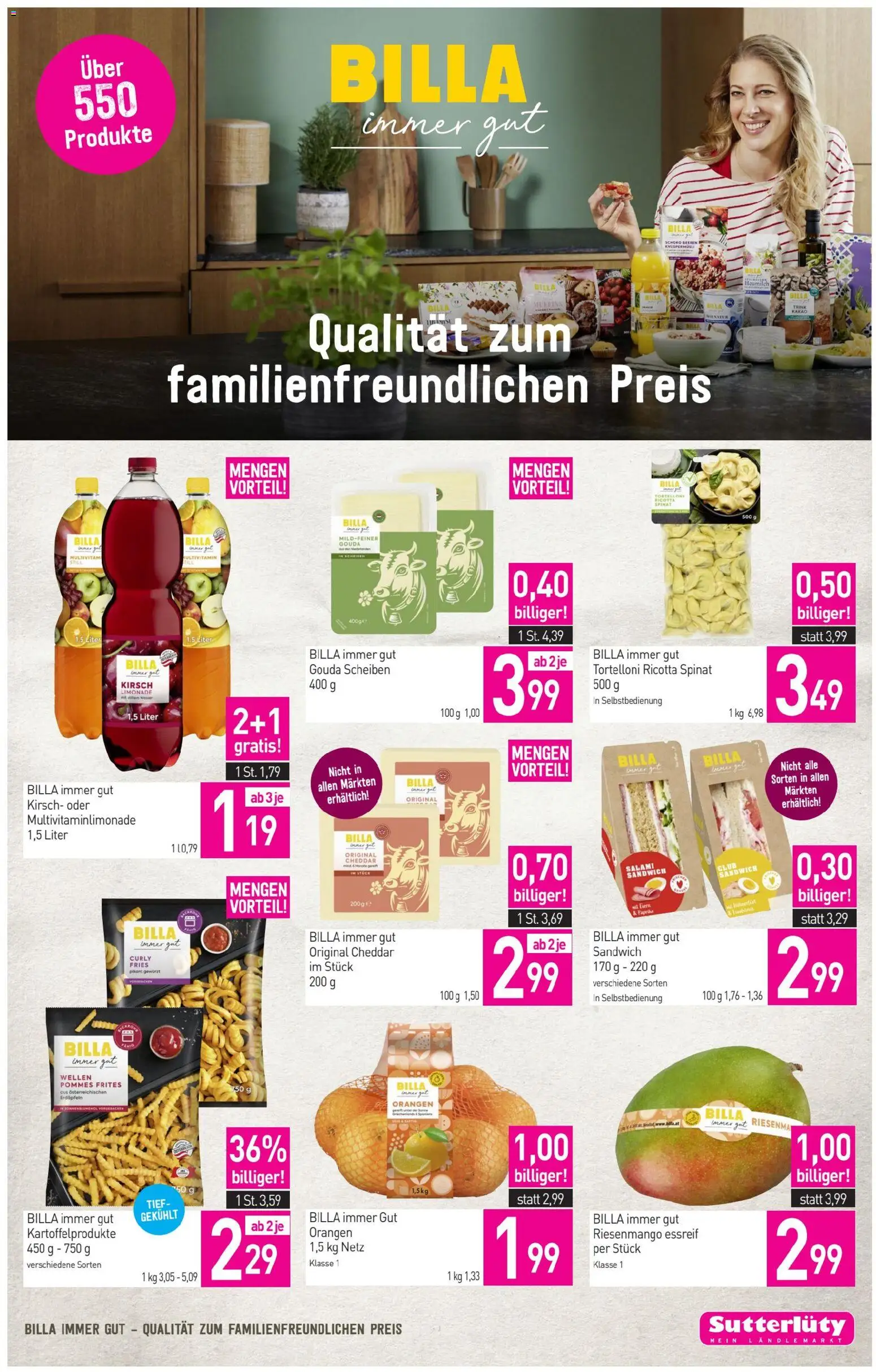 Sutterlüty Flugblatt gültig ab 22.01.2026 | Seite: 5 | Produkte: Wasser, Orangen, Papier blanc