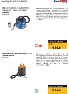 Anteprima del volantino Eurobrico Aspiraceneri catalogo valido a partire dal 23.07.2025 | Pagina: 7 | Prodotti: Barbecue, Stufa, Aspiracenere