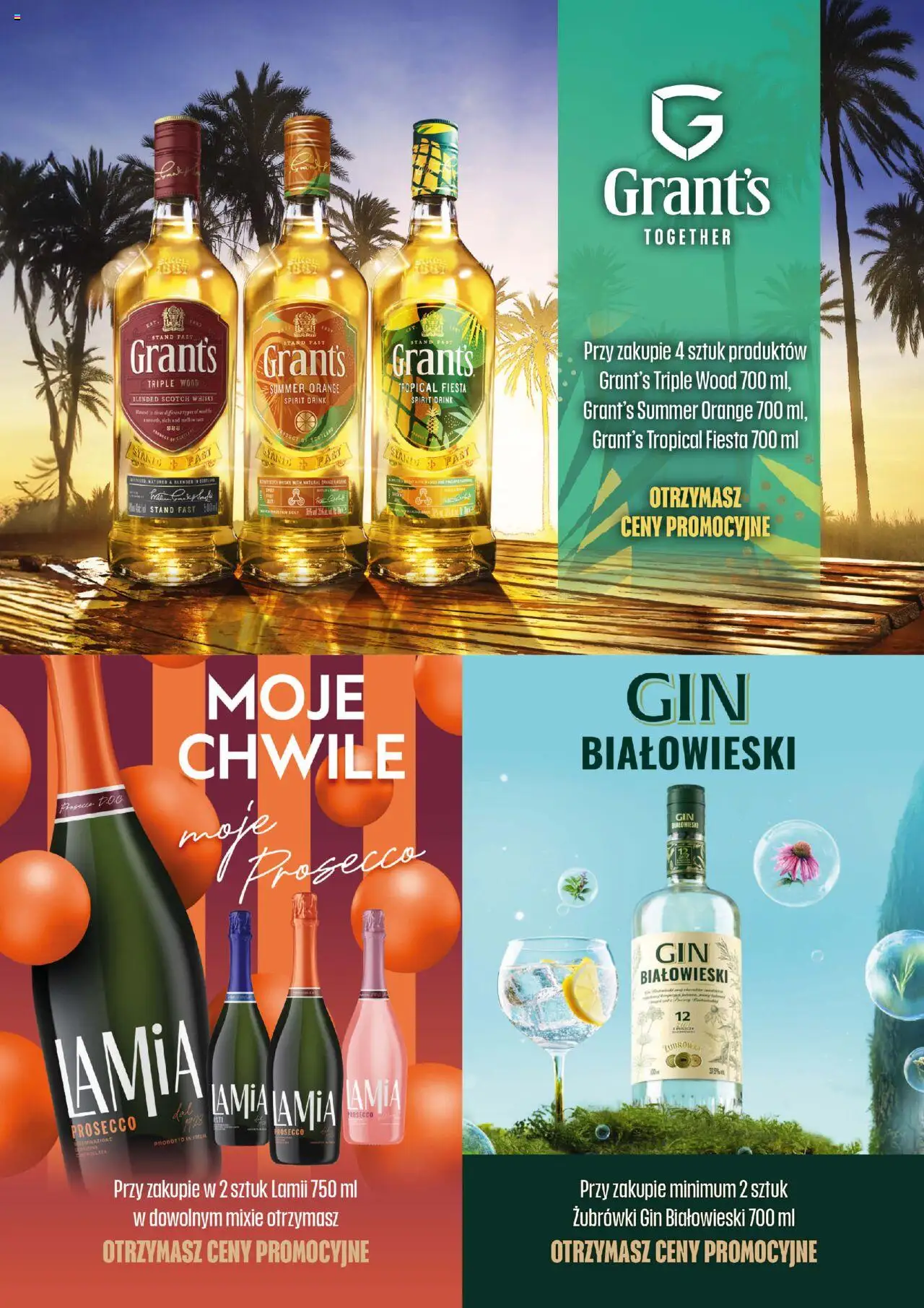 Eurocash Gazetka - Katalog Alkoholowy od 01.06.2025 | Strona: 21 | Produkty: Grant's, Żubrówka, Gin, Whisky