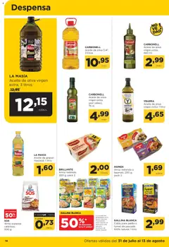 Alimerka folleto Asturias │ válido desde el 31.07.2025 | Página: 14 | Productos: Aceite, Arroz, Pescado, Aceite de oliva