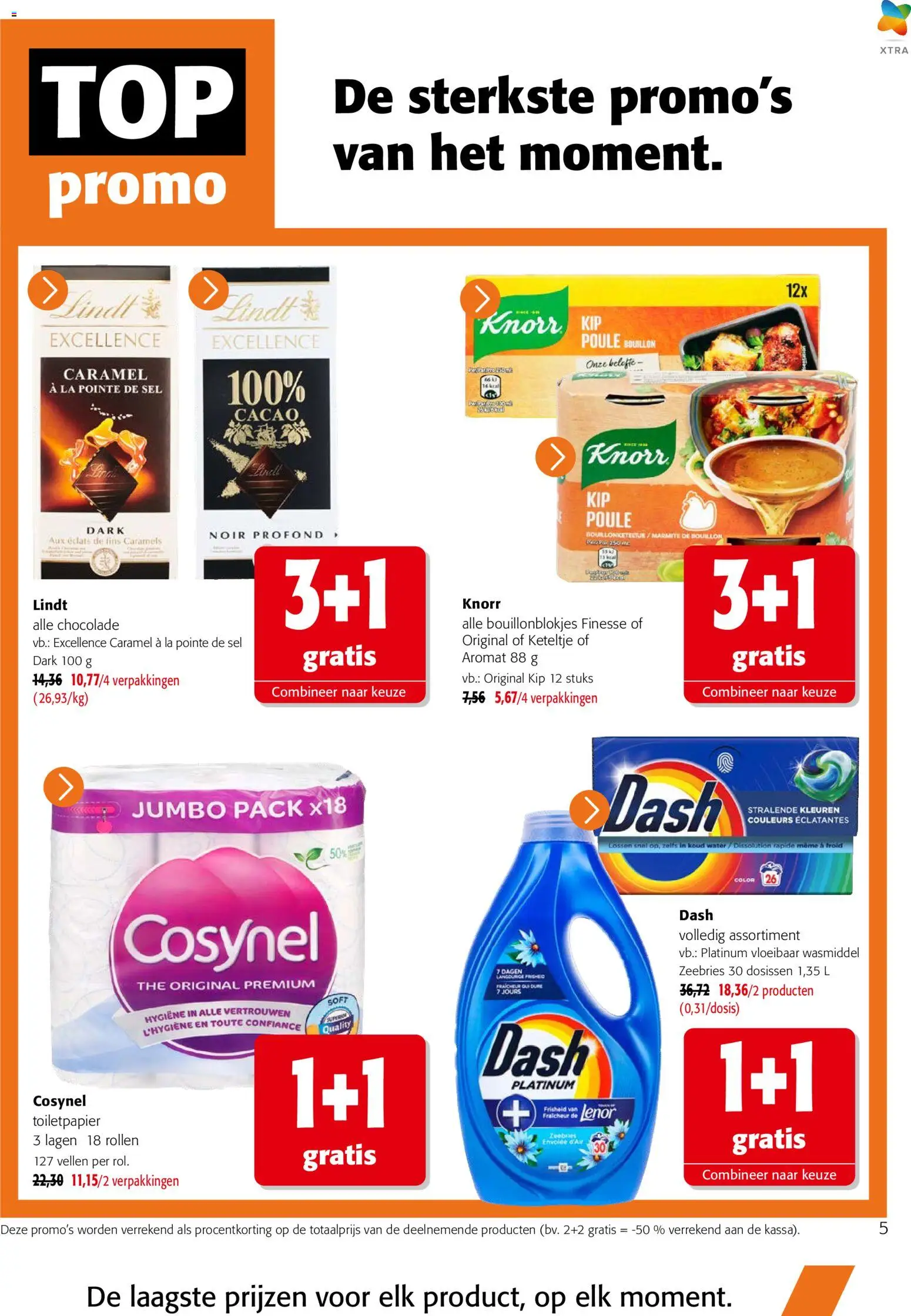 {H1} | Pagina: 5 | Producten: La, Kip, Wasmiddel, Chocolade