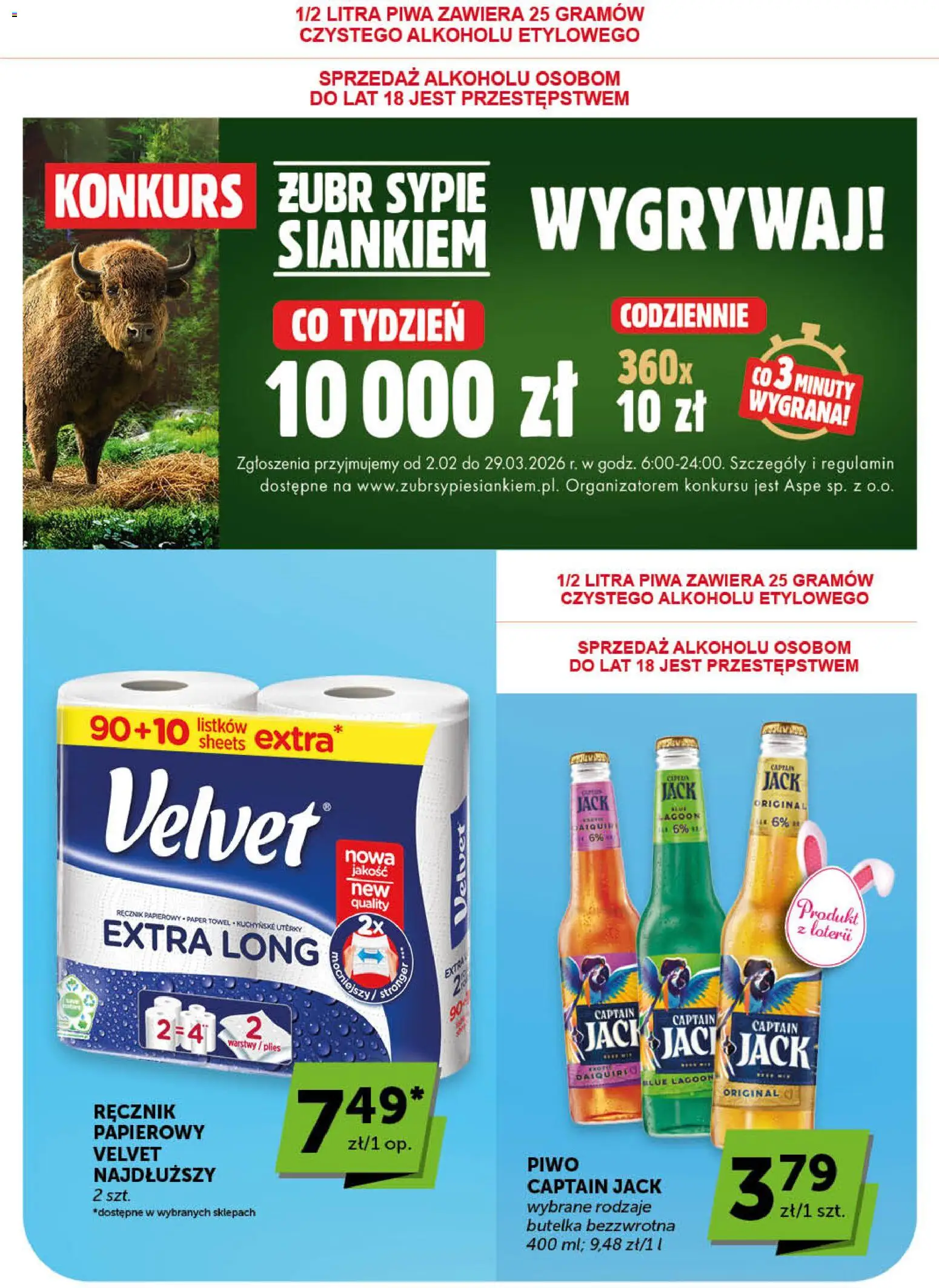 Euro Sklep gazetka - Minimarket od 26.03.2026 | Strona: 15 | Produkty: Piwo, Ręcznik papierowy