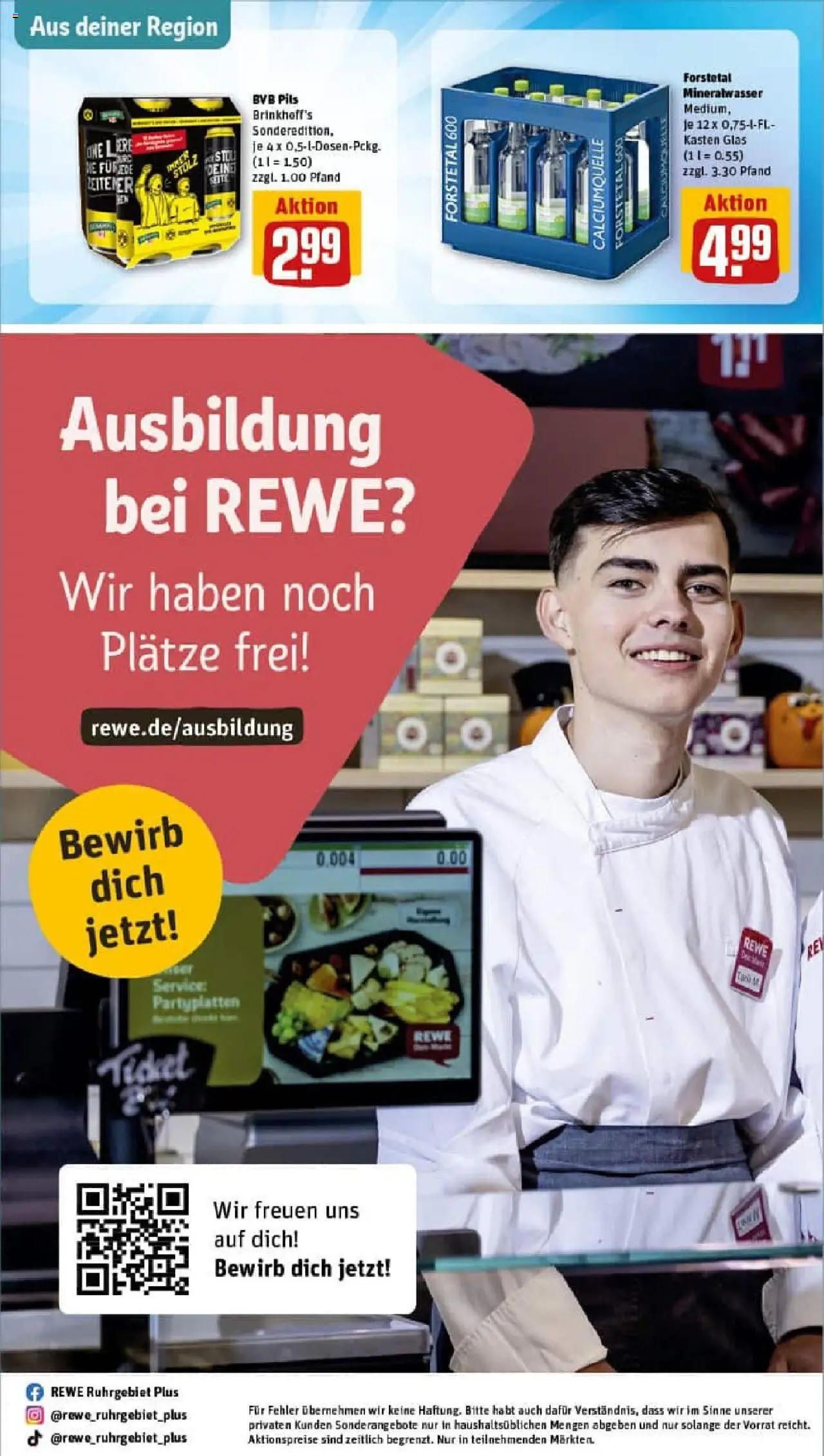 Rewe prospekt Holzwickede	 - gültig ab dem 17.08.2025 | Seite: 30 | Produkte: Pils, Mineralwasser