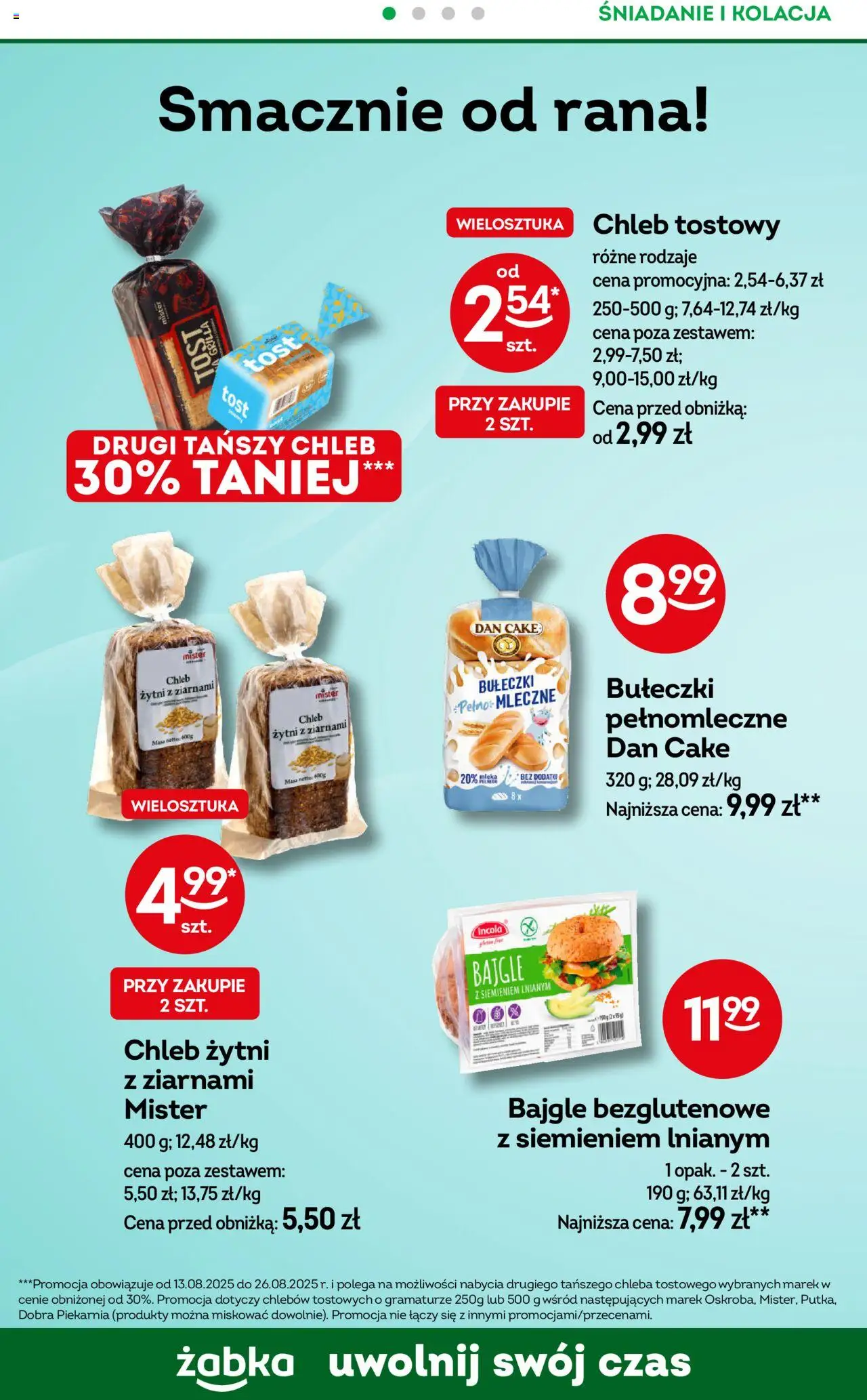 Żabka Gazetka - To się opłaca od 13.08.2025 | Strona: 6 | Produkty: Chleb tostowy, Chleb żytni, Piekarnia, Chleb