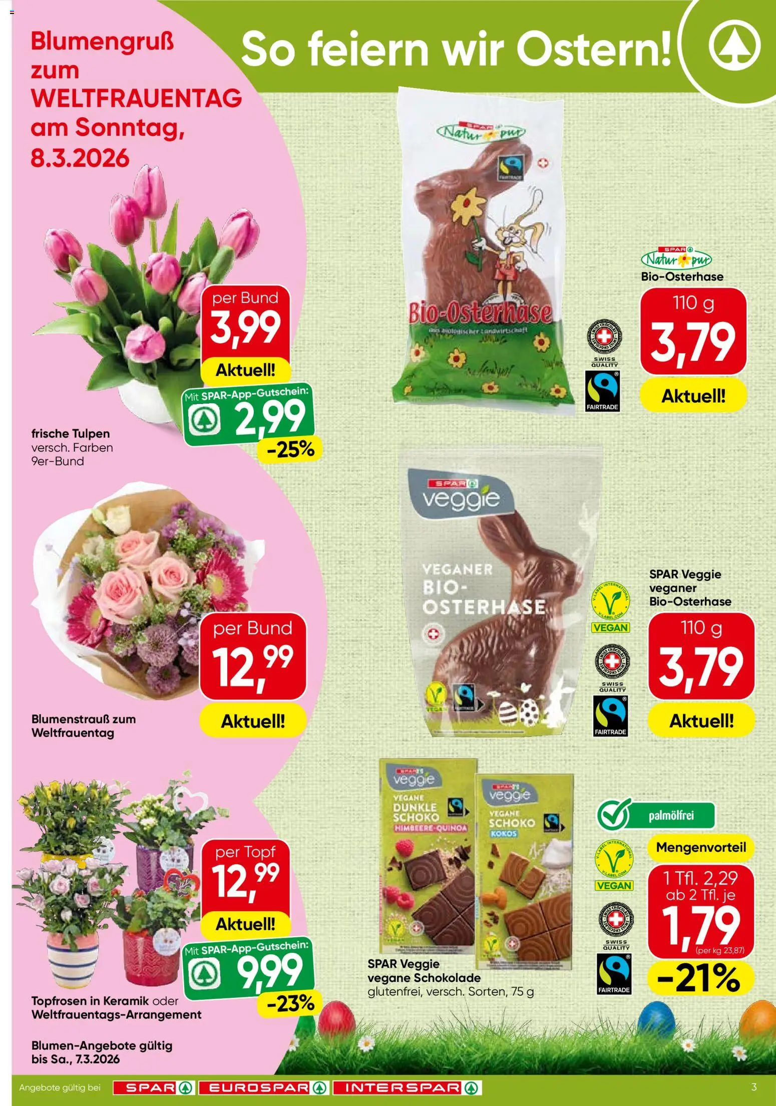 Spar Flugblatt - Steiermark gültig ab 05.03.2026 | Seite: 3 | Produkte: Himbeere, Schokolade