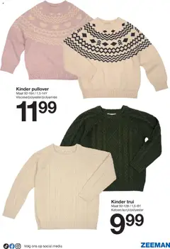 Zeeman - Folder - Voorbeeld van een folder van Zeeman, geldig van 11.10.2025 | Pagina: 9 | Producten: Kinder, Trui