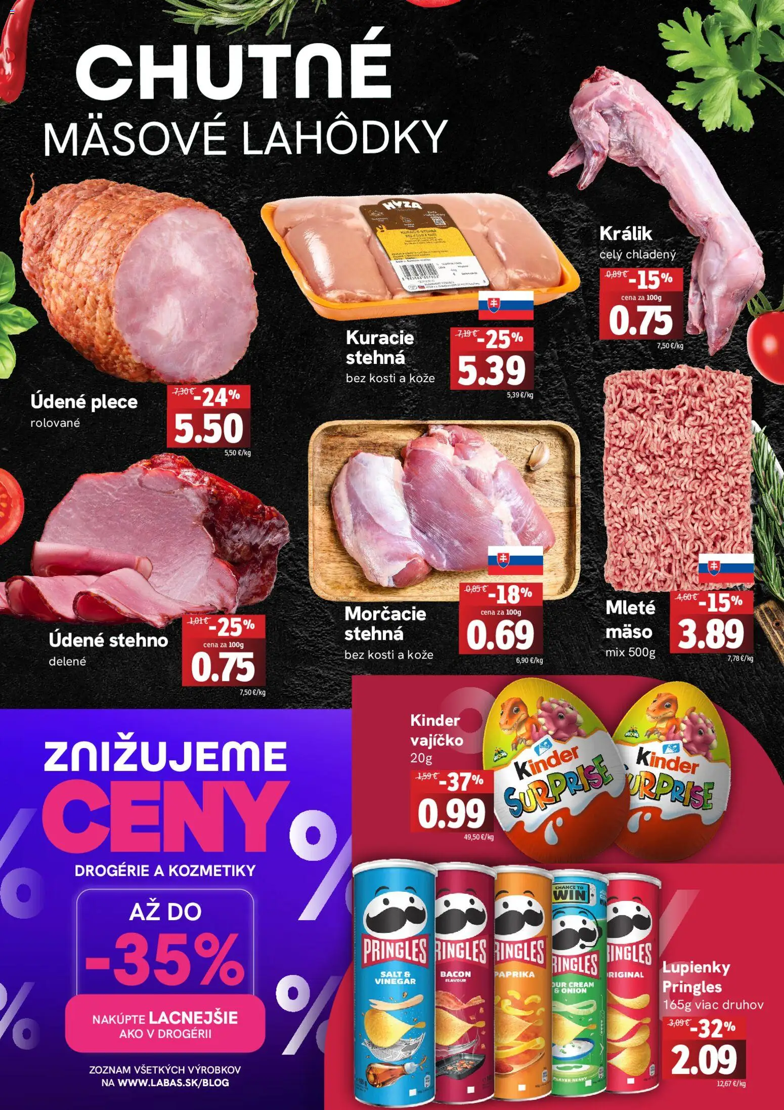 Nové Fresh akcie – leták je platný od 26.03.2026 | Strana: 2 | Produkty: Paprika, Kinder, Pringles